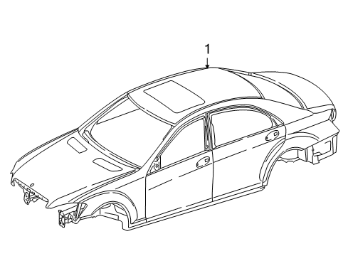 2007 Mercedes-Benz S550 Body Shell