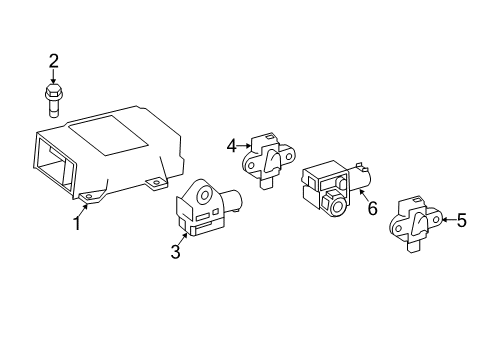 2013 Mercedes-Benz GLK350 Air Bag Components