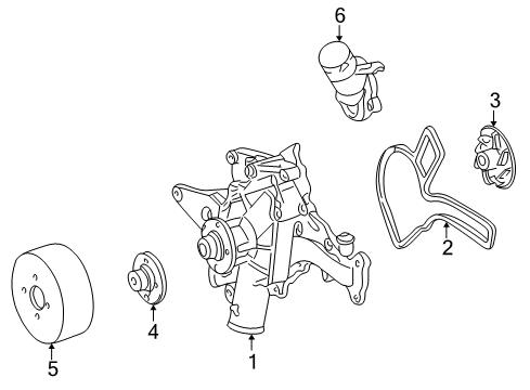 1998 Mercedes-Benz C280 Water Pump