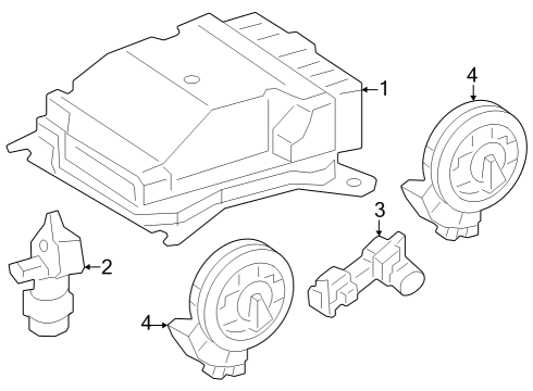 2023 Mercedes-Benz EQB 250+ Air Bag Components