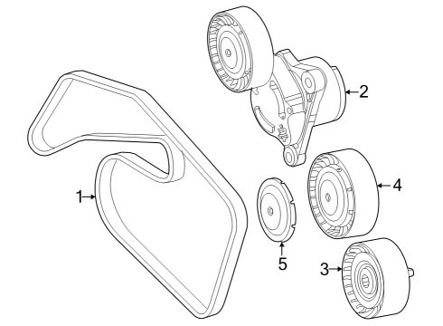 2024 Mercedes-Benz Sprinter 2500 Belts & Pulleys
