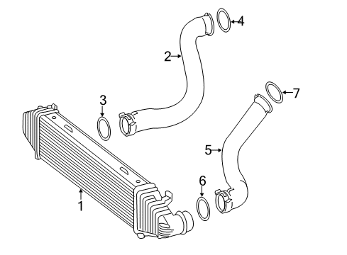2014 Mercedes-Benz C250 Intercooler - Air Diagram 2