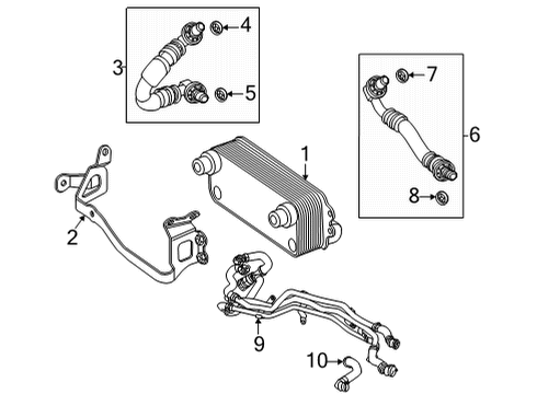 2021 Mercedes-Benz GLE63 AMG S SUV Trans Oil Cooler