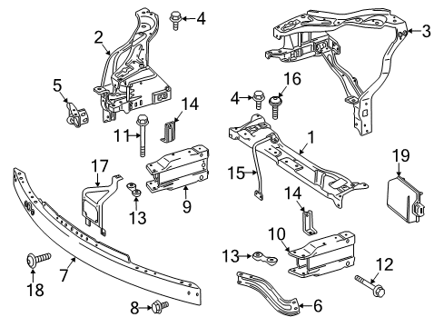 2014 Mercedes-Benz E250 Radiator Support
