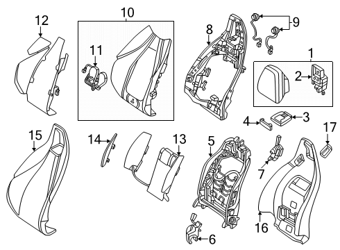 2024 Mercedes-Benz CLE53 AMG Driver Seat Components