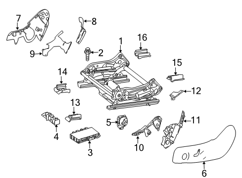2010 Mercedes-Benz E550 Power Seats Diagram