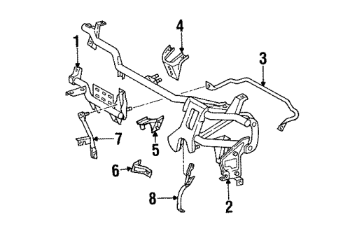 1992 Mercedes-Benz 400SE Instrument Panel Components