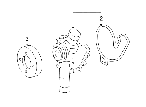 2004 Mercedes-Benz SL600 Water Pump Diagram