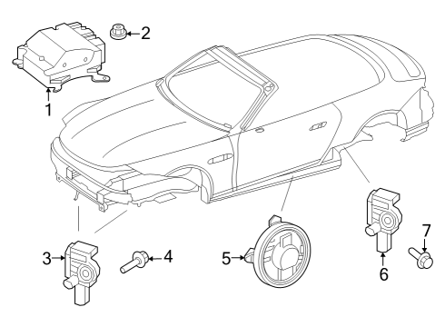 2023 Mercedes-Benz SL43 AMG Air Bag Components