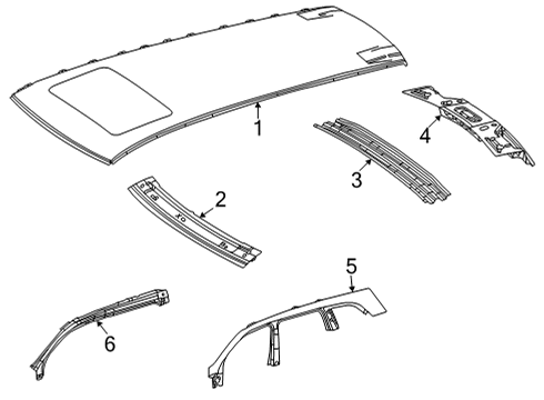2025 Mercedes-Benz GLS450 Roof & Components