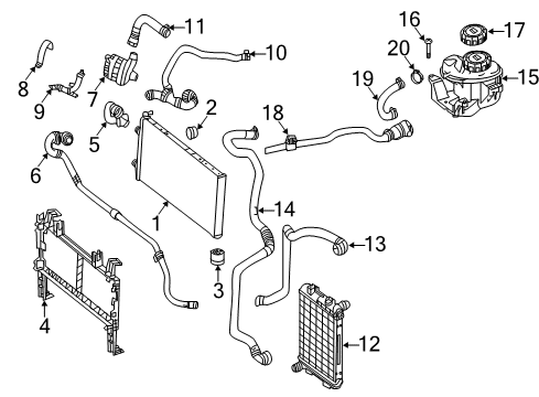 2018 Mercedes-Benz GLE63 AMG Auxiliary Pump Diagram for 000-500-75-00-80
