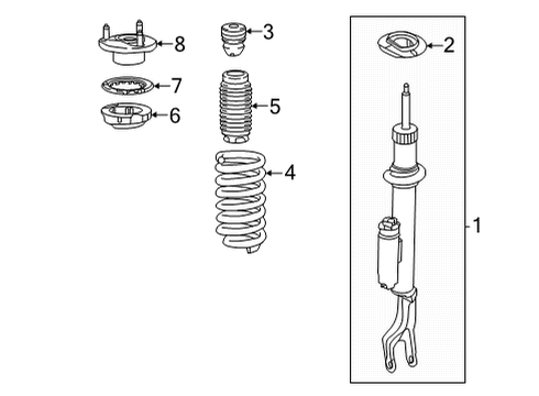 2024 Mercedes-Benz C63 AMG S E Performance Struts & Components