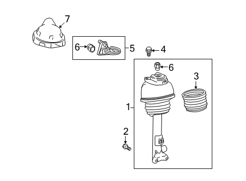 2012 Mercedes-Benz E350 Struts & Components Diagram 5