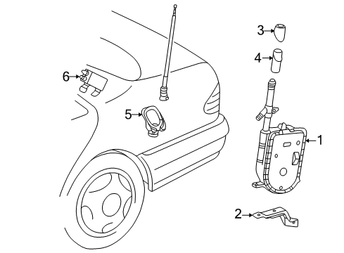 1996 Mercedes-Benz E320 Amplifier Diagram for 210-820-08-89