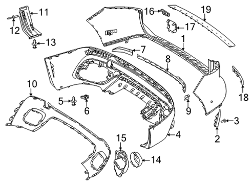 2025 Mercedes-Benz GLA250 Bumper & Components - Rear