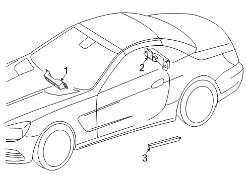 2024 Mercedes-Benz AMG GT 55 Keyless Entry Components