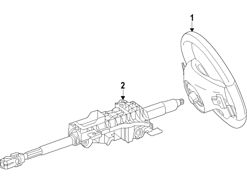 2017 Mercedes-Benz CLA250 Steering Column Diagram