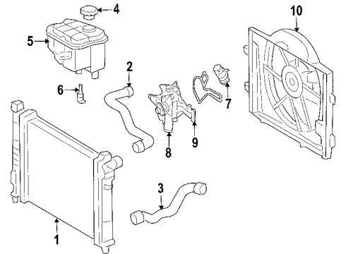 2005 Mercedes-Benz CLK500 Cooling Fan Diagram