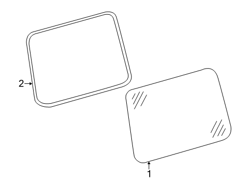 2006 Mercedes-Benz G500 Glass & Hardware - Quarter Panel
