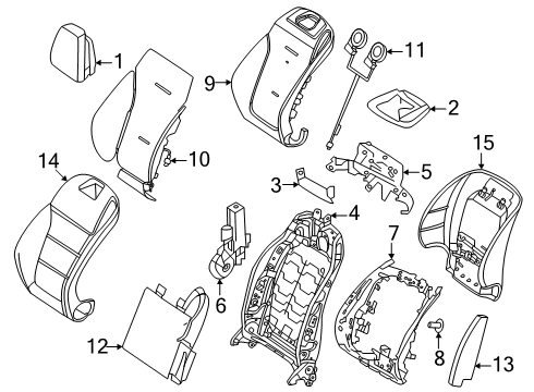 2025 Mercedes-Benz GLC63 AMG S E Performance Driver Seat Components