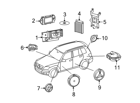 2013 Mercedes-Benz GLK350 Sound System