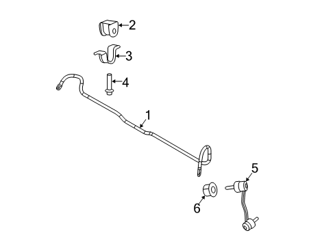 2013 Mercedes-Benz Sprinter 3500 Stabilizer Bar & Components Diagram