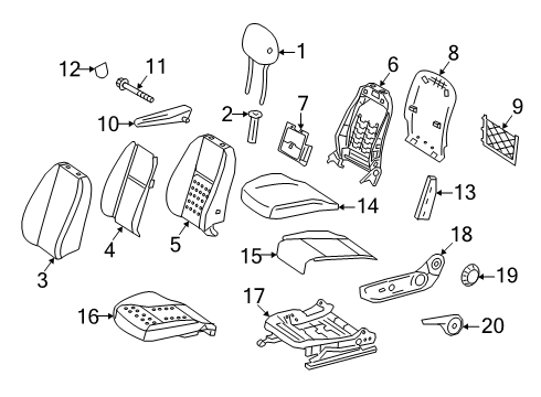 2024 Mercedes-Benz eSprinter Driver Seat Components