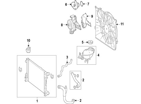 2011 Mercedes-Benz E350 Cooling Fan Diagram