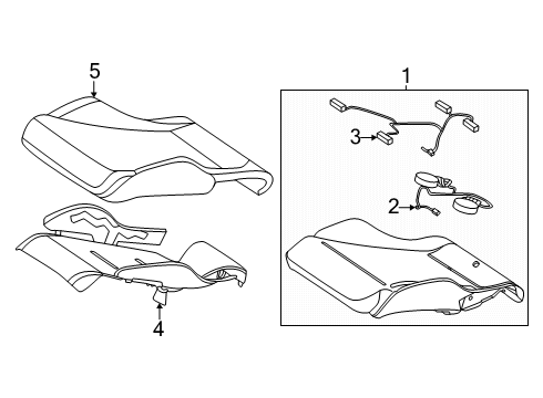 2024 Mercedes-Benz CLE53 AMG Driver Seat Components Diagram 4