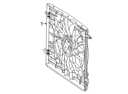 2024 Mercedes-Benz GLC43 AMG Cooling Fan