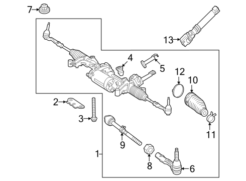 2025 Mercedes-Benz EQE 350+ Steering Gear & Linkage