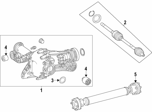 2024 Mercedes-Benz GLS450 Differential - Front Diagram