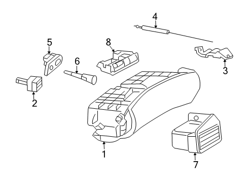 2004 Mercedes-Benz SL600 Glove Box Diagram