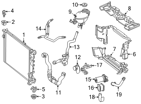 2013 Mercedes-Benz CLS550 Intercooler Diagram