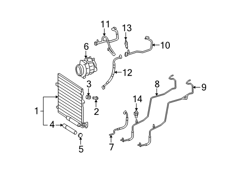 2012 Mercedes-Benz GL450 Air Conditioner Diagram