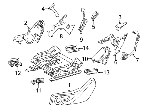 2012 Mercedes-Benz C250 Tracks & Components Diagram