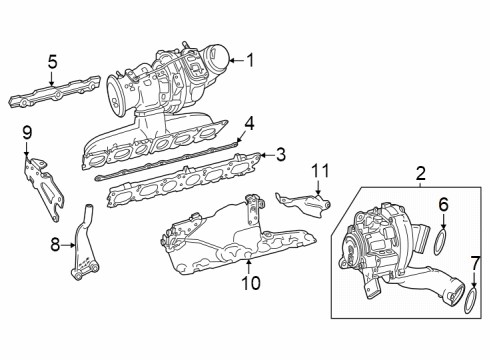 2023 Mercedes-Benz GLE450 SUV Turbocharger & Components