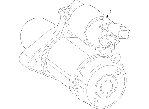 2023 Mercedes-Benz GLB250 Starter Diagram 2