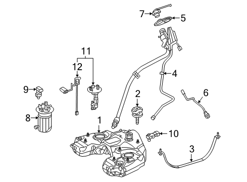2016 Mercedes-Benz GLE350 Filters Diagram