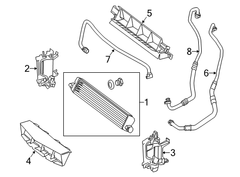2012 Mercedes-Benz CLS63 AMG Oil Cooler Diagram
