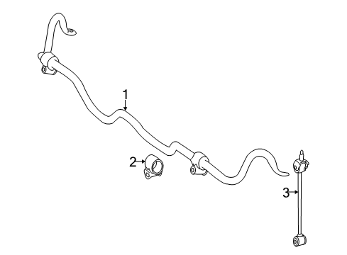 2011 Mercedes-Benz CL65 AMG Stabilizer Bar & Components Diagram 2