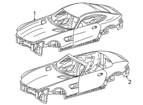 2020 Mercedes-Benz AMG GT C Body Shell