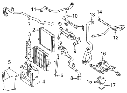 2025 Mercedes-Benz G63 AMG Radiator & Components