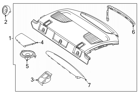 2024 Mercedes-Benz CLE300 Interior Trim - Rear Body Diagram 3