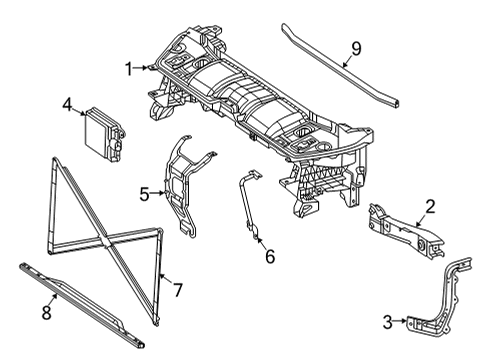 2025 Mercedes-Benz GLS450 Radiator Support