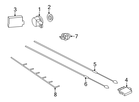 2024 Mercedes-Benz AMG GT 55 Electrical Components - Rear Bumper