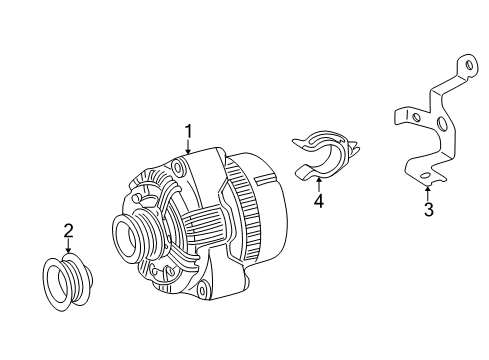 2002 Mercedes-Benz SLK320 Alternator