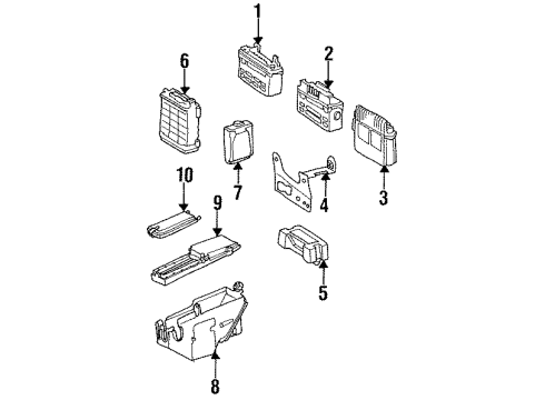 1994 Mercedes-Benz E320 Inner Panel Components Diagram