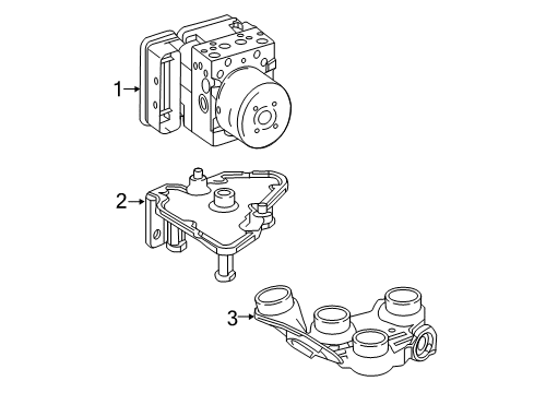 2017 Mercedes-Benz E300 ABS Components