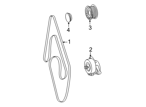 2005 Mercedes-Benz E320 Belts & Pulleys Diagram